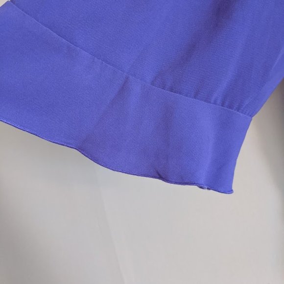 Maggie Barnes Purple Ruffled Blouse Size 2X - Picture 3 of 8